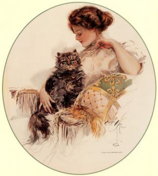 哈裡森 費歇爾 Woman with Cat